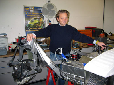Klaus with his new LCR chassis
